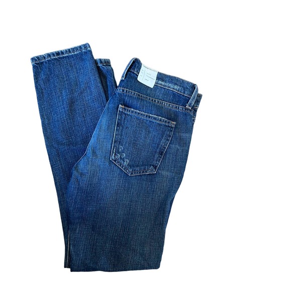 Womens Current /‎ Elliott "The Rendezvous" Tapered Leg Dark Wash Jeans  sz 27 - Picture 1 of 6